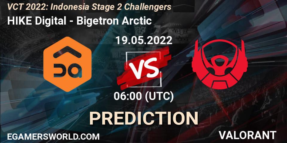 HIKE Digital - Bigetron Arctic: прогноз. 19.05.2022 at 06:00, VALORANT, VCT 2022: Indonesia Stage 2 Challengers