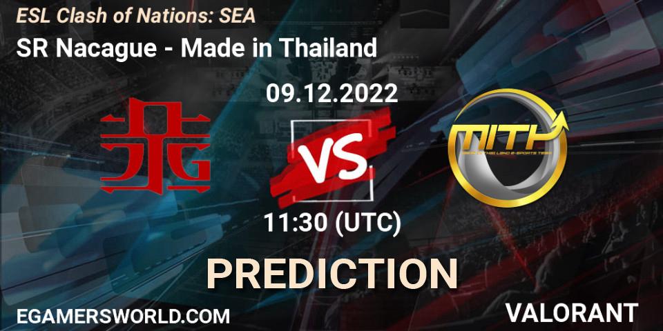 SR Nacague - Made in Thailand: прогноз. 09.12.22, VALORANT, ESL Clash of Nations: SEA