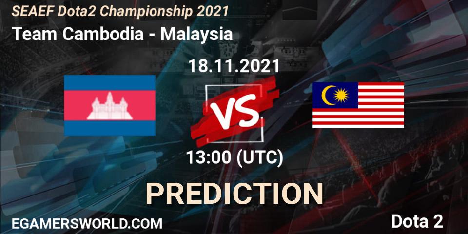 Team Cambodia - Team Malaysia: прогноз. 18.11.2021 at 13:37, Dota 2, SEAEF Dota2 Championship 2021