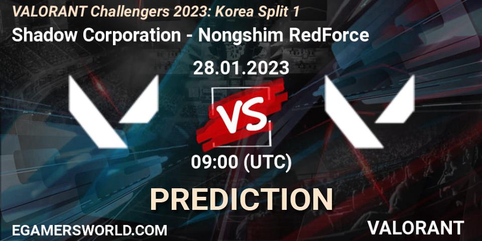 Shadow Corporation - Nongshim RedForce: прогноз. 28.01.23, VALORANT, VALORANT Challengers 2023: Korea Split 1