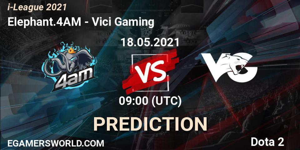 Elephant.4AM - Vici Gaming: прогноз. 18.05.2021 at 08:23, Dota 2, i-League 2021 Season 1