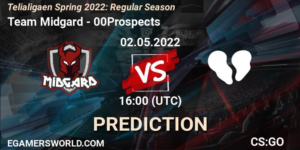 Team Midgard - 00Prospects: прогноз. 02.05.2022 at 16:00, Counter-Strike (CS2), Telialigaen Spring 2022: Regular Season