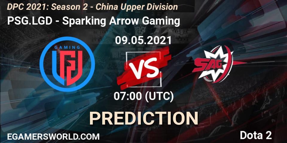 PSG.LGD - Sparking Arrow Gaming: прогноз. 09.05.2021 at 07:40, Dota 2, DPC 2021: Season 2 - China Upper Division