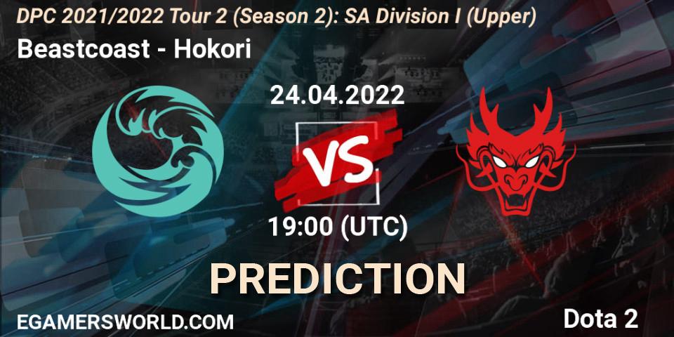 Beastcoast - Hokori: прогноз. 24.04.2022 at 19:02, Dota 2, DPC 2021/2022 Tour 2 (Season 2): SA Division I (Upper)