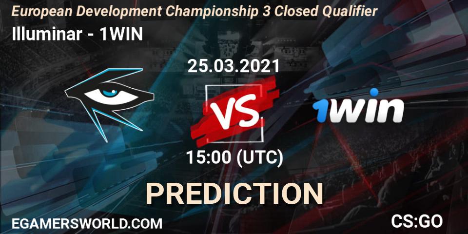 Illuminar - 1WIN: прогноз. 25.03.2021 at 16:00, Counter-Strike (CS2), European Development Championship 3 Closed Qualifier