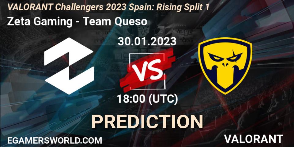 Zeta Gaming - Team Queso: прогноз. 30.01.23, VALORANT, VALORANT Challengers 2023 Spain: Rising Split 1