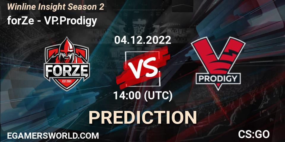 forZe - VP.Prodigy: прогноз. 04.12.22, CS2 (CS:GO), Winline Insight Season 2