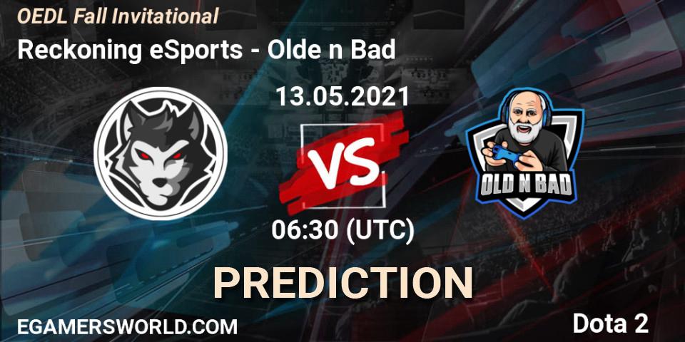 Reckoning eSports - Olde n Bad: прогноз. 13.05.2021 at 06:39, Dota 2, OEDL Fall Invitational