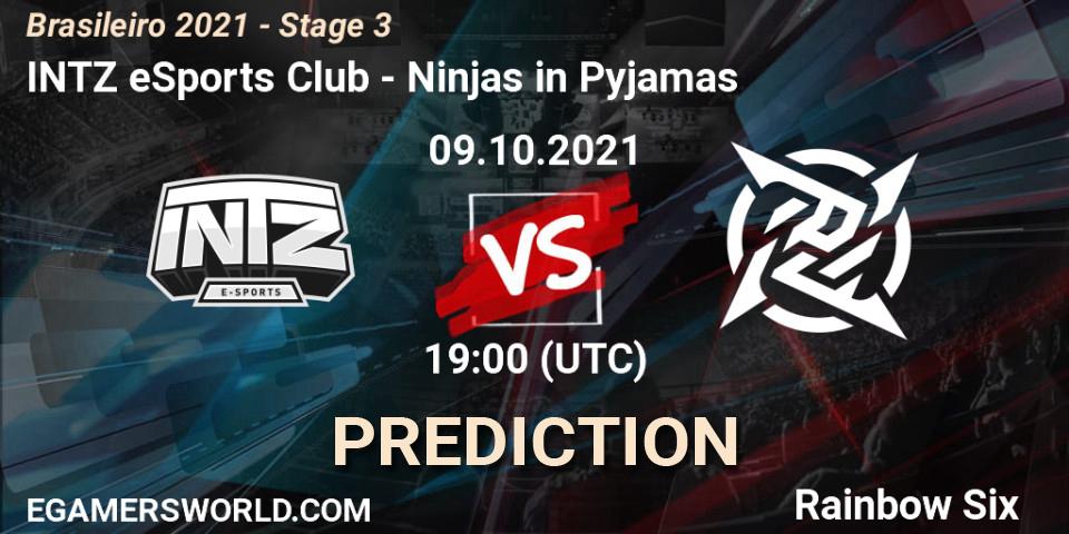 INTZ eSports Club - Ninjas in Pyjamas: прогноз. 09.10.21, Rainbow Six, Brasileirão 2021 - Stage 3