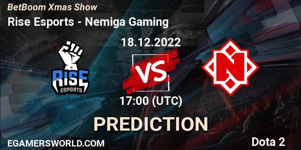 RISE Esports - Nemiga Gaming: прогноз. 18.12.22, Dota 2, BetBoom Xmas Show