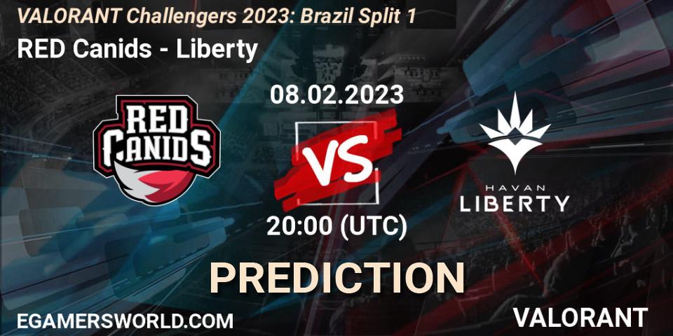 RED Canids - Liberty: прогноз. 08.02.23, VALORANT, VALORANT Challengers 2023: Brazil Split 1