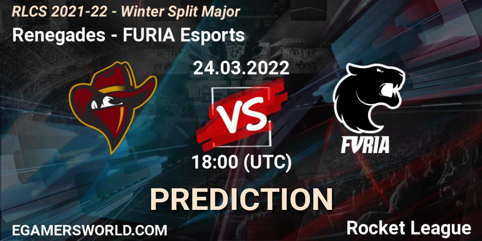 Renegades - FURIA Esports: прогноз. 24.03.2022 at 20:00, Rocket League, RLCS 2021-22 - Winter Split Major