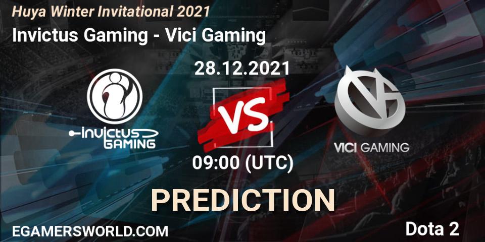 Invictus Gaming - Vici Gaming: прогноз. 28.12.21, Dota 2, Huya Winter Invitational 2021