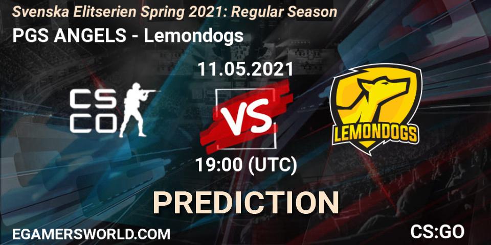 PGS ANGELS - Lemondogs: прогноз. 11.05.2021 at 19:00, Counter-Strike (CS2), Svenska Elitserien Spring 2021: Regular Season