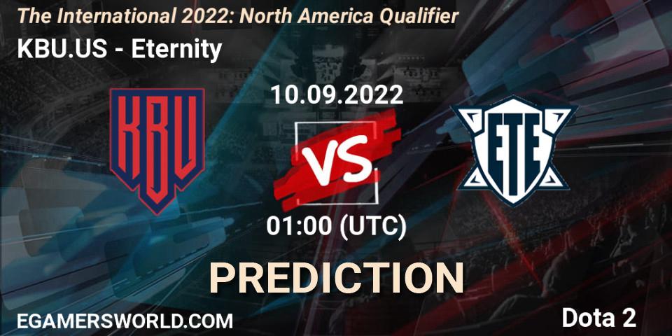 KBU.US - Eternity: прогноз. 09.09.2022 at 22:12, Dota 2, The International 2022: North America Qualifier