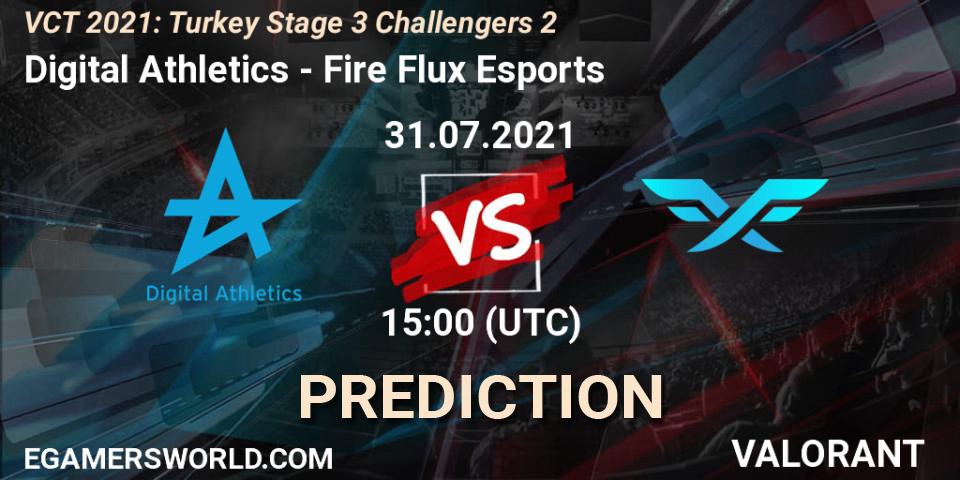 Digital Athletics - Fire Flux Esports: прогноз. 31.07.2021 at 15:00, VALORANT, VCT 2021: Turkey Stage 3 Challengers 2