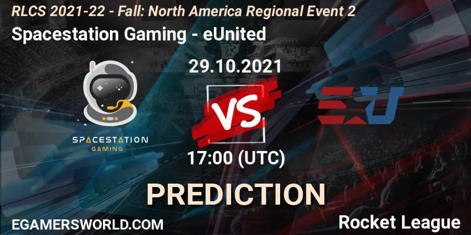 Spacestation Gaming - eUnited: прогноз. 29.10.2021 at 17:00, Rocket League, RLCS 2021-22 - Fall: North America Regional Event 2