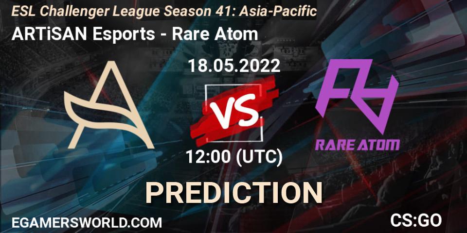 ARTiSAN Esports - Rare Atom: прогноз. 18.05.2022 at 12:00, Counter-Strike (CS2), ESL Challenger League Season 41: Asia-Pacific