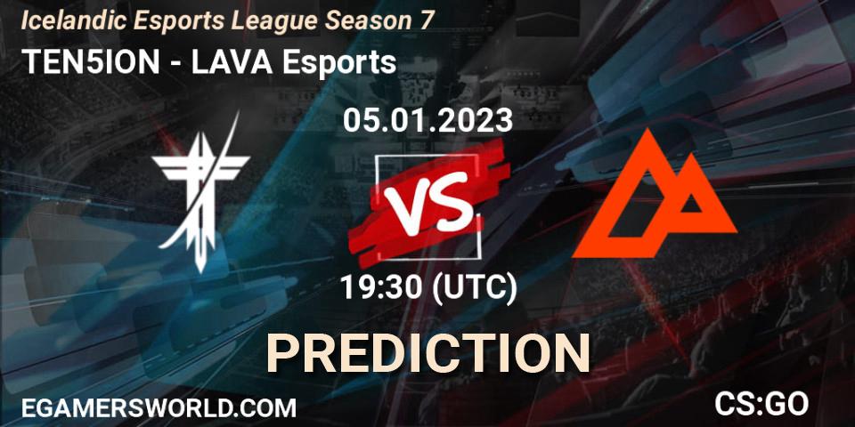 TEN5ION - LAVA Esports: прогноз. 05.01.23, CS2 (CS:GO), Icelandic Esports League Season 7