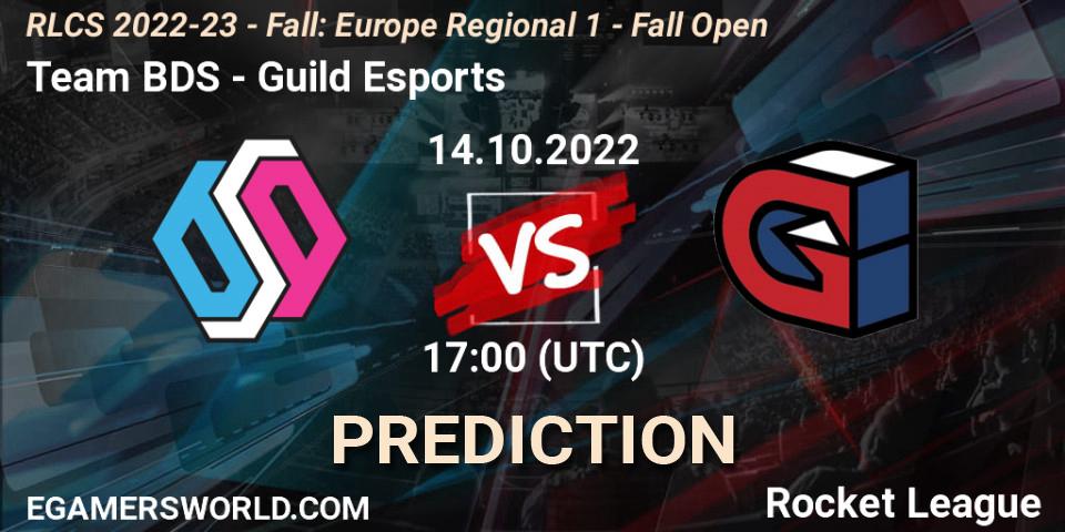 Team BDS - Guild Esports: прогноз. 14.10.2022 at 15:00, Rocket League, RLCS 2022-23 - Fall: Europe Regional 1 - Fall Open