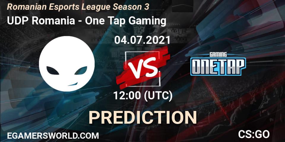 UDP Romania - One Tap Gaming: прогноз. 04.07.2021 at 12:25, Counter-Strike (CS2), Romanian Esports League Season 3