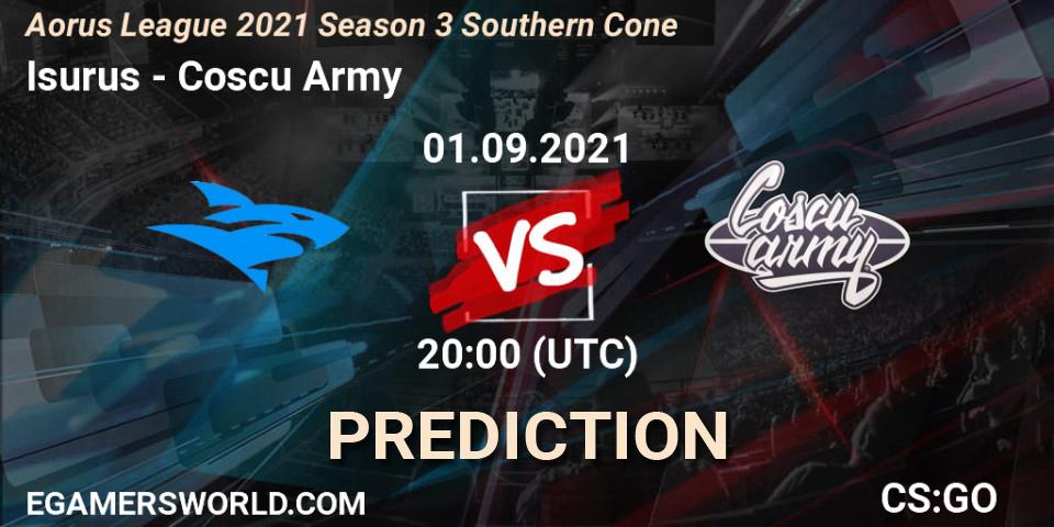Isurus - Coscu Army: прогноз. 01.09.2021 at 20:10, Counter-Strike (CS2), Aorus League 2021 Season 3 Southern Cone
