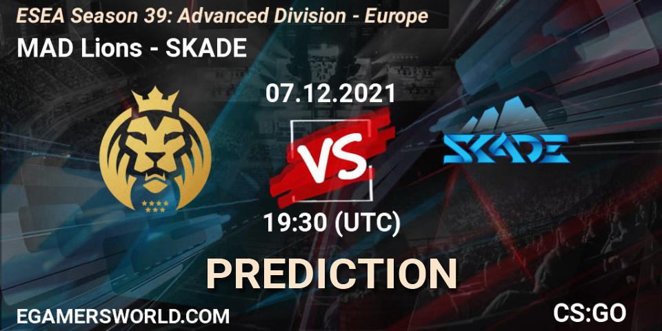 MAD Lions - SKADE: прогноз. 07.12.2021 at 19:30, Counter-Strike (CS2), ESEA Season 39: Advanced Division - Europe