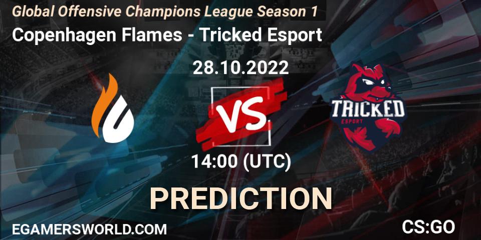 Copenhagen Flames - Tricked Esport: прогноз. 28.10.2022 at 15:20, Counter-Strike (CS2), Global Offensive Champions League Season 1