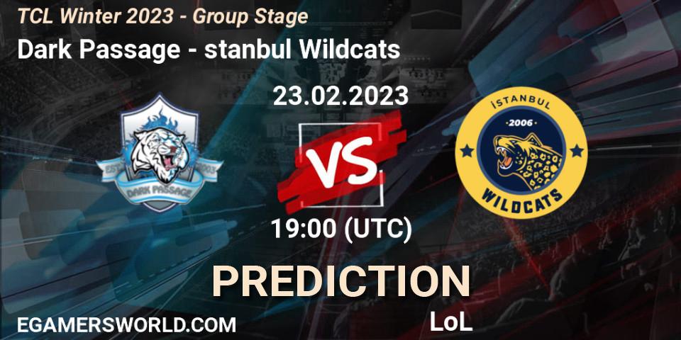 Dark Passage - İstanbul Wildcats: прогноз. 05.03.2023 at 19:00, LoL, TCL Winter 2023 - Group Stage