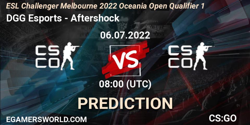 DGG Esports - Aftershock: прогноз. 06.07.2022 at 08:00, Counter-Strike (CS2), ESL Challenger Melbourne 2022 Oceania Open Qualifier 1
