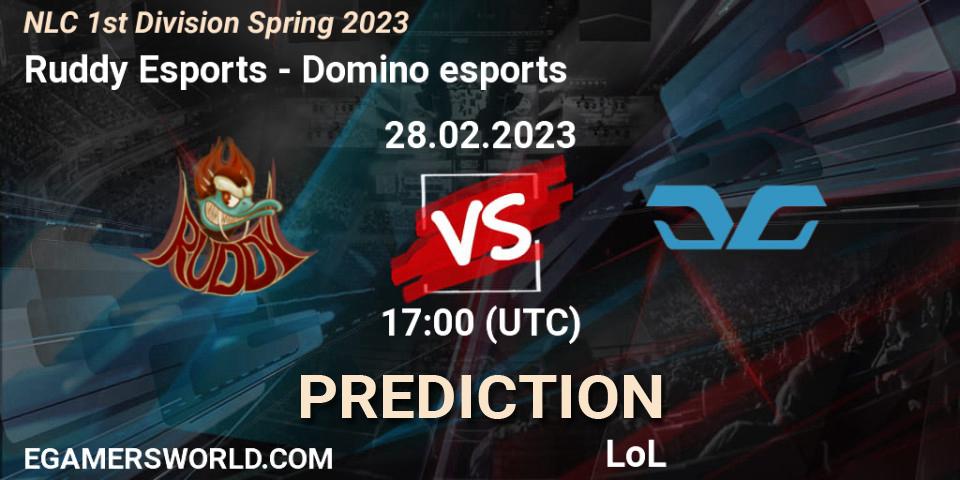 Ruddy Esports - Domino esports: прогноз. 28.02.23, LoL, NLC 1st Division Spring 2023