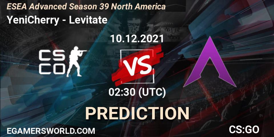 YeniCherry - Levitate Esports: прогноз. 10.12.21, CS2 (CS:GO), ESEA Advanced Season 39 North America