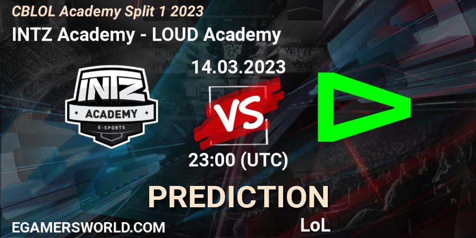 INTZ Academy - LOUD Academy: прогноз. 14.03.2023 at 23:00, LoL, CBLOL Academy Split 1 2023