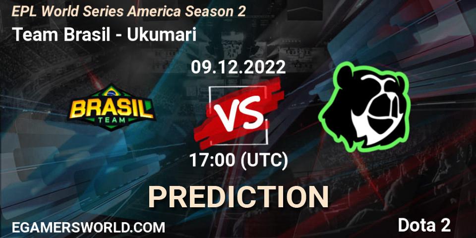 Team Brasil - Ukumari: прогноз. 09.12.2022 at 17:16, Dota 2, EPL World Series America Season 2