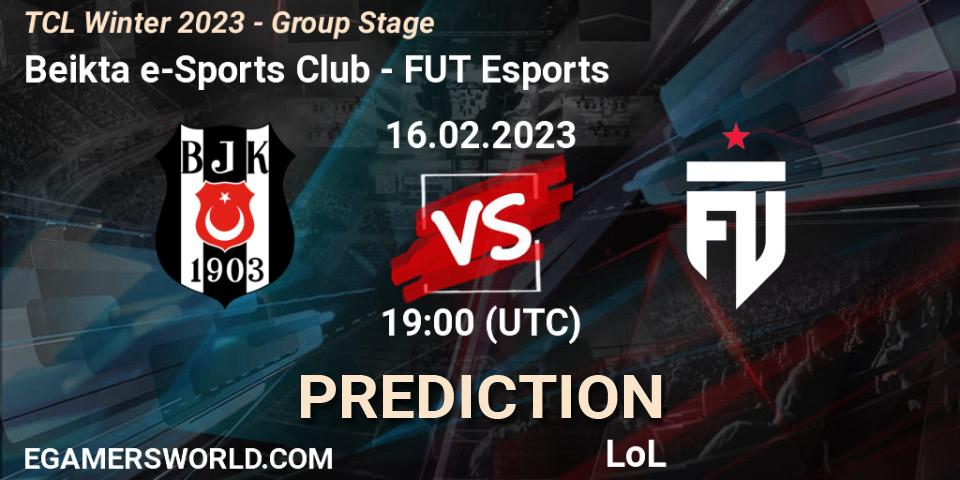 Beşiktaş e-Sports - FUT Esports: прогноз. 02.03.2023 at 19:00, LoL, TCL Winter 2023 - Group Stage