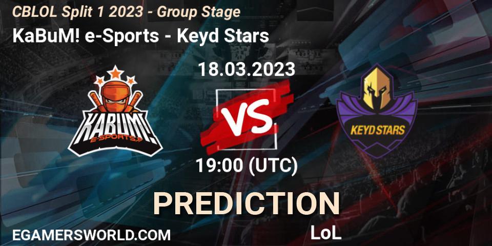 KaBuM! e-Sports - Keyd Stars: прогноз. 18.03.23, LoL, CBLOL Split 1 2023 - Group Stage