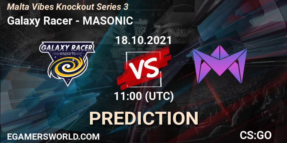 Galaxy Racer - MASONIC: прогноз. 18.10.21, CS2 (CS:GO), Malta Vibes Knockout Series 3