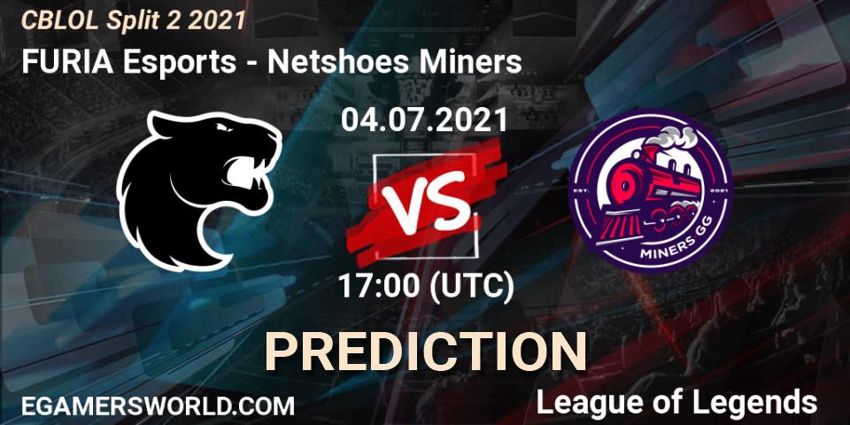 FURIA Esports - Netshoes Miners: прогноз. 04.07.2021 at 17:00, LoL, CBLOL Split 2 2021