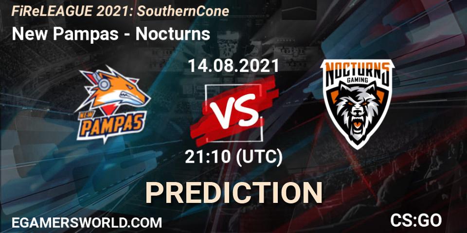 New Pampas - Nocturns: прогноз. 14.08.2021 at 21:10, Counter-Strike (CS2), FiReLEAGUE 2021: Southern Cone