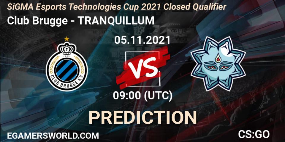 Club Brugge - TRANQUILLUM: прогноз. 05.11.2021 at 09:00, Counter-Strike (CS2), SiGMA Esports Technologies Cup 2021 Closed Qualifier