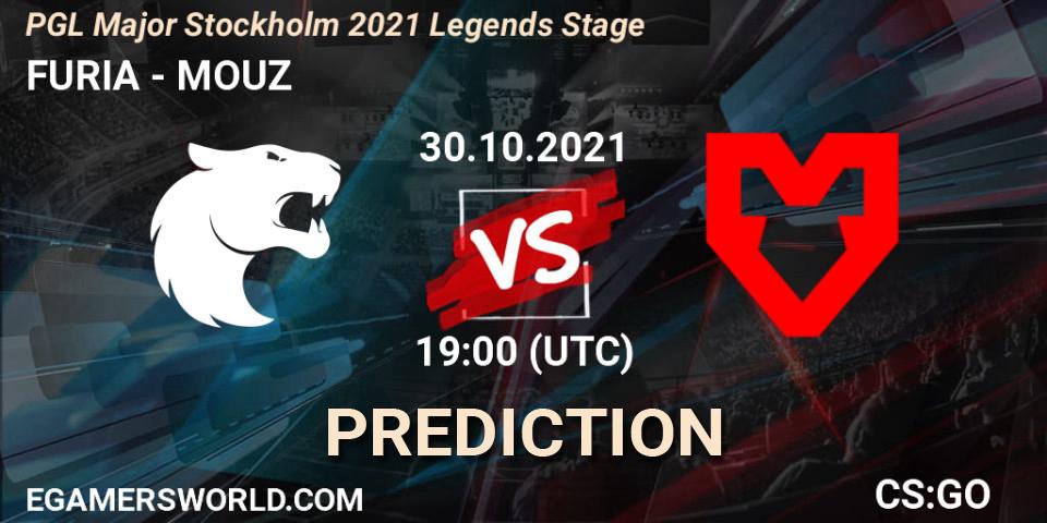 FURIA - MOUZ: прогноз. 30.10.2021 at 19:45, Counter-Strike (CS2), PGL Major Stockholm 2021 Legends Stage