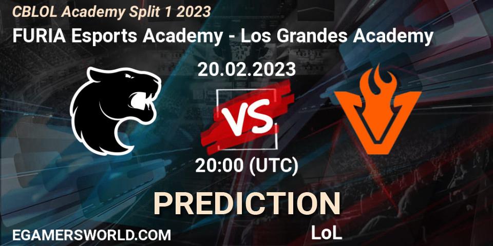FURIA Esports Academy - Los Grandes Academy: прогноз. 20.02.2023 at 20:00, LoL, CBLOL Academy Split 1 2023