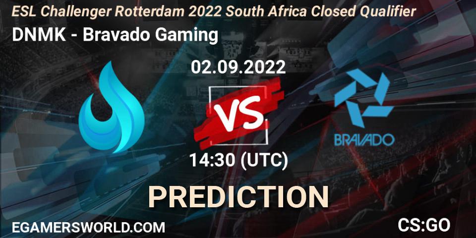 DNMK - Bravado Gaming: прогноз. 02.09.2022 at 14:30, Counter-Strike (CS2), ESL Challenger Rotterdam 2022 South Africa Closed Qualifier