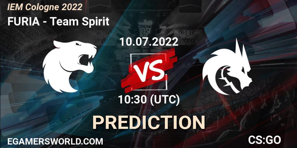 FURIA - Team Spirit: прогноз. 10.07.2022 at 10:30, Counter-Strike (CS2), IEM Cologne 2022