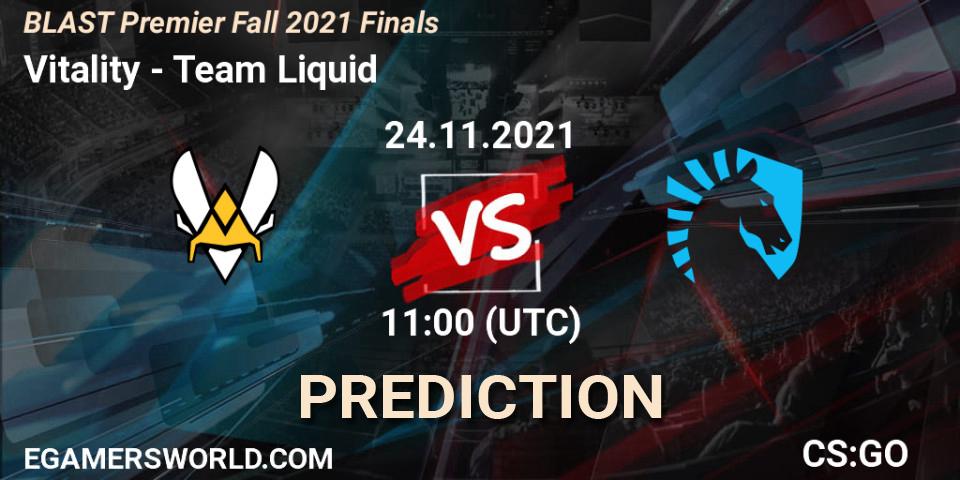 Vitality - Team Liquid: прогноз. 24.11.2021 at 11:00, Counter-Strike (CS2), BLAST Premier Fall 2021 Finals