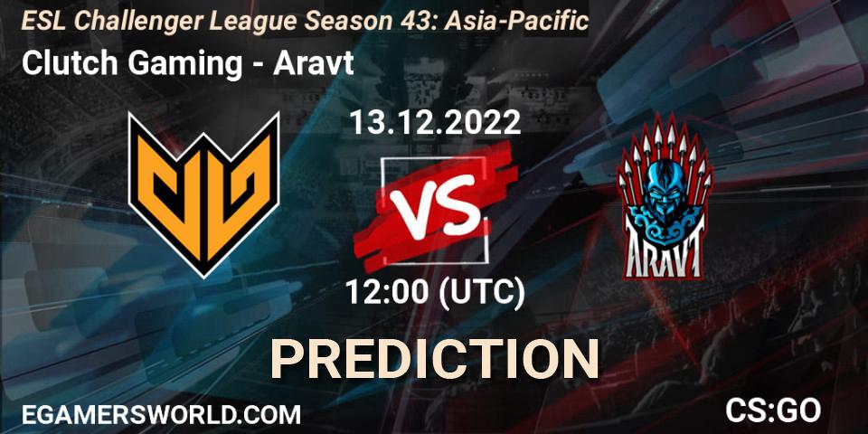 Clutch Gaming - Aravt: прогноз. 13.12.22, CS2 (CS:GO), ESL Challenger League Season 43: Asia-Pacific