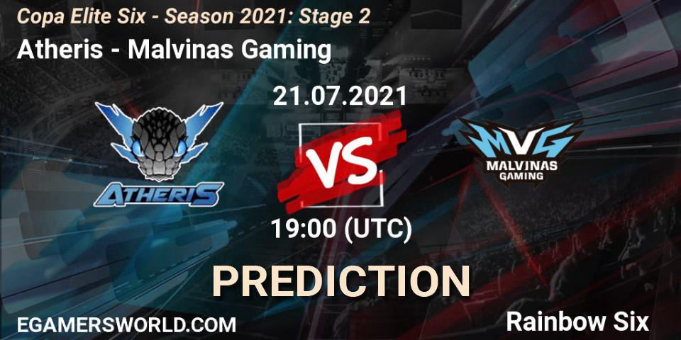 Atheris - Malvinas Gaming: прогноз. 21.07.2021 at 19:00, Rainbow Six, Copa Elite Six - Season 2021: Stage 2