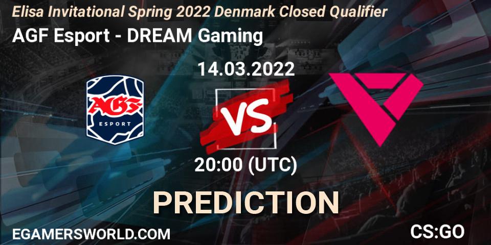 AGF Esport - DREAM Gaming: прогноз. 14.03.2022 at 20:00, Counter-Strike (CS2), Elisa Invitational Spring 2022 Denmark Closed Qualifier