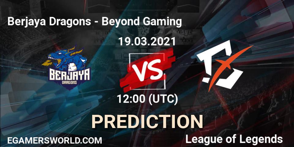 Berjaya Dragons - Beyond Gaming: прогноз. 19.03.2021 at 12:00, LoL, PCS Spring 2021 - Group Stage