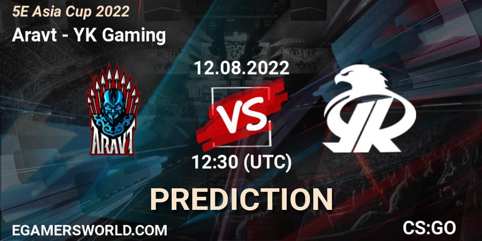 Aravt - YK Gaming: прогноз. 12.08.22, CS2 (CS:GO), 5E Asia Cup 2022